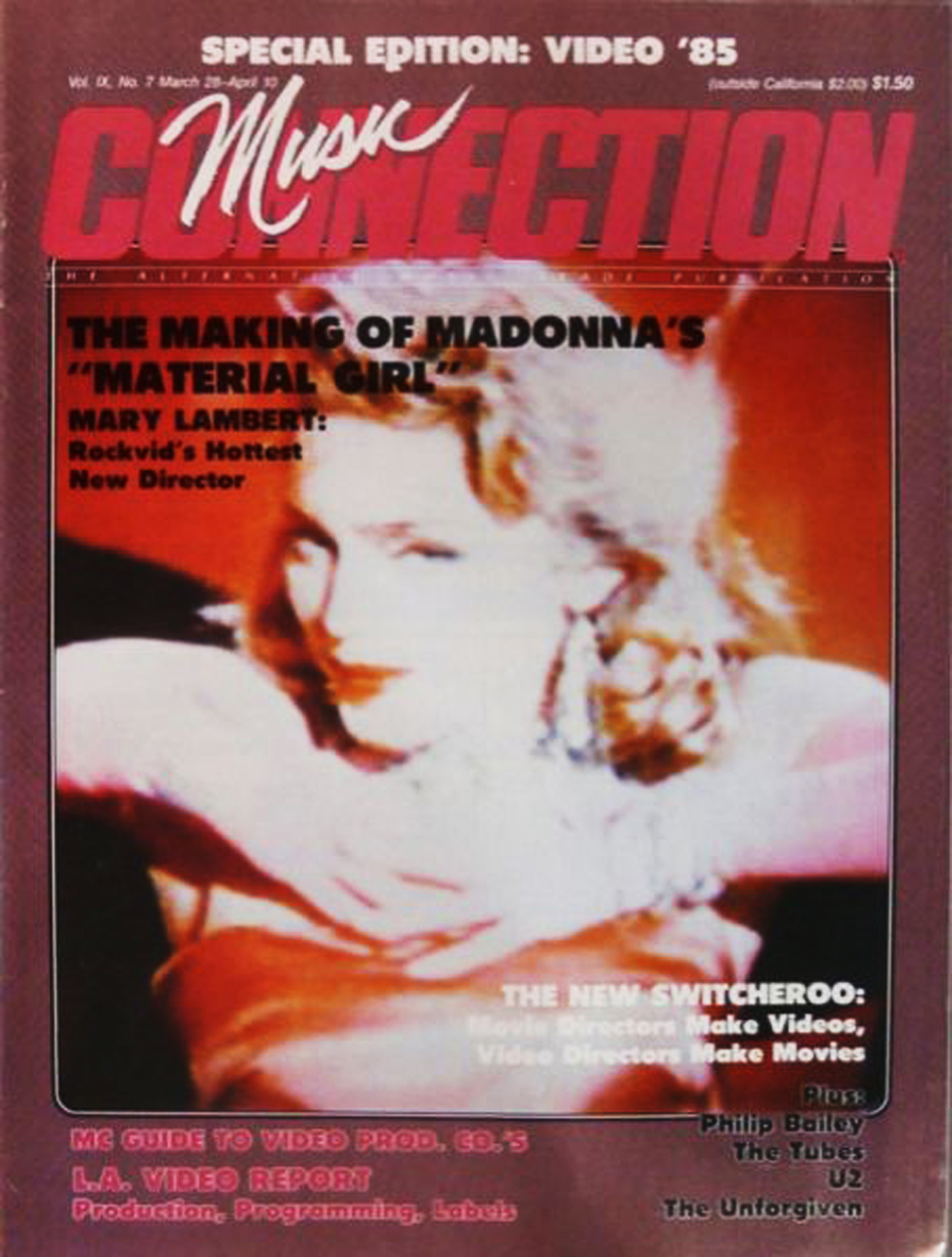 Madonna, Early icon: 1983–1989 · Music Connection cover